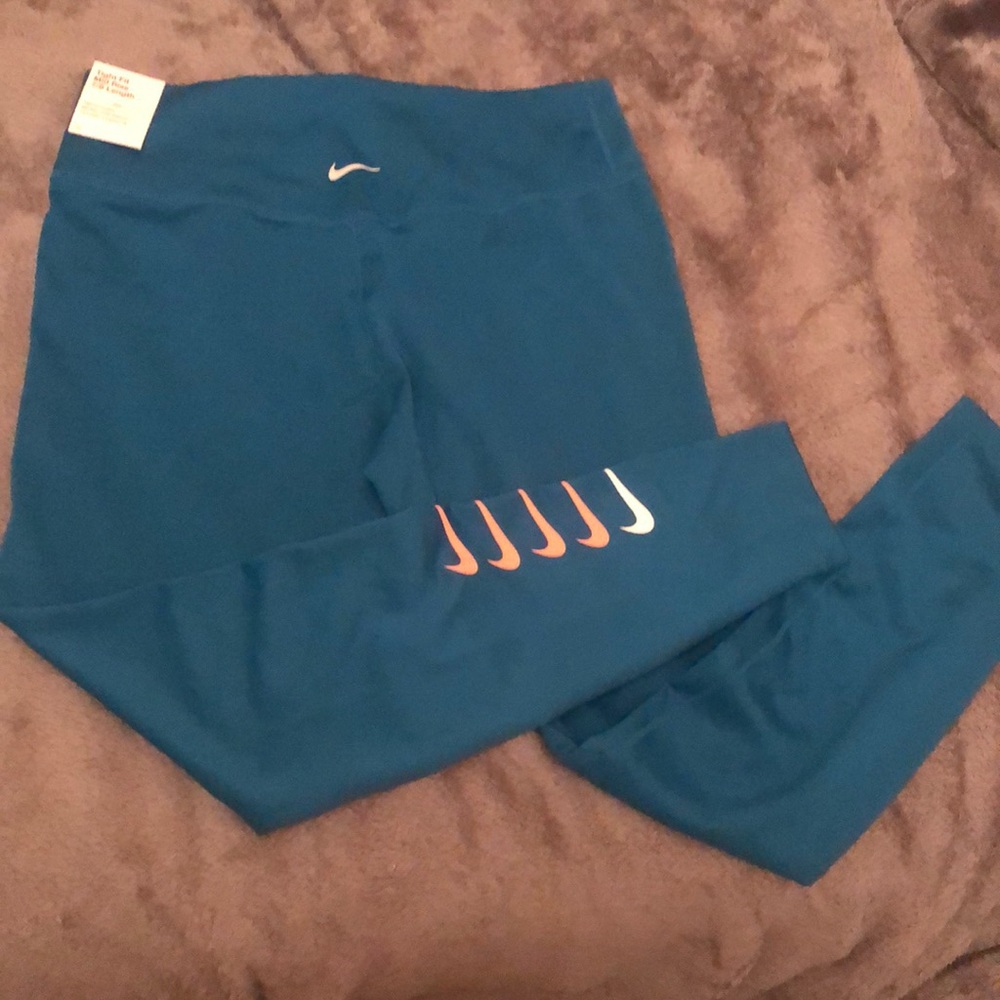 Blue dry fit Nike leggings